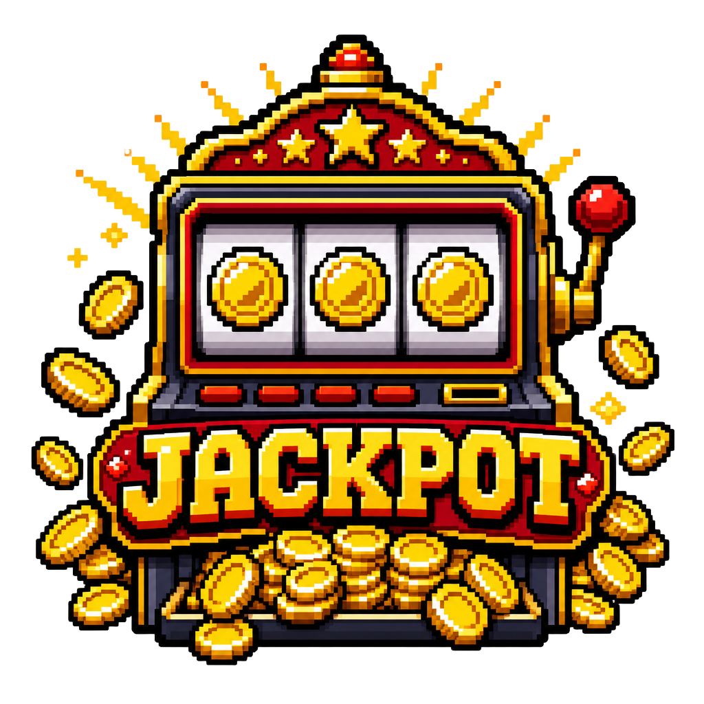 Jackpot pixel art sticker