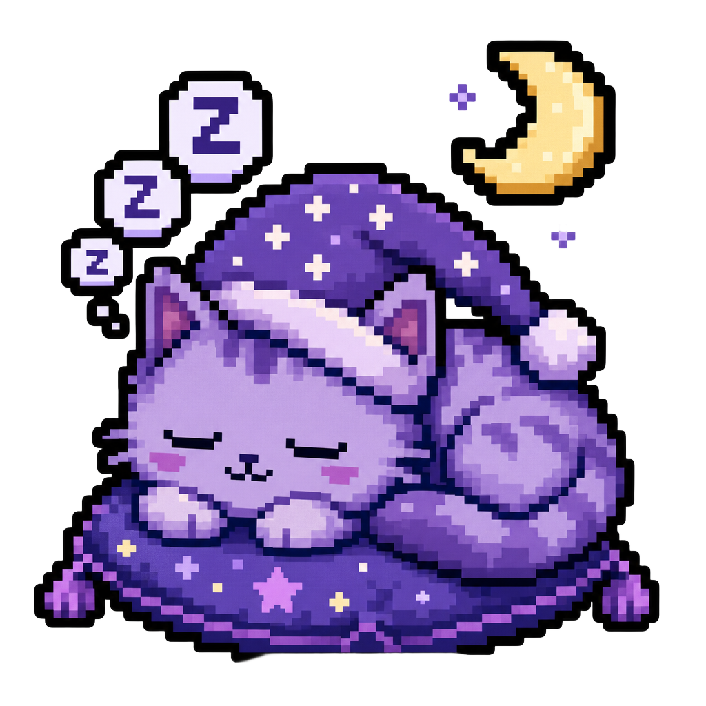 Zzz pixel art sticker